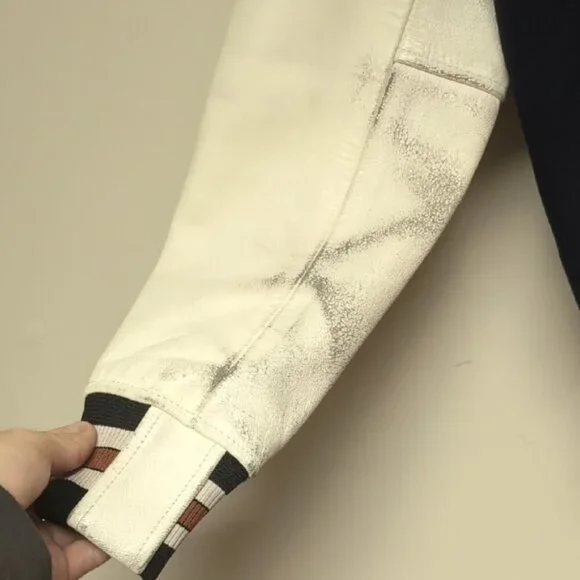 Coach Classic Navy and White Bomber Jacket - Picture 5 of 11